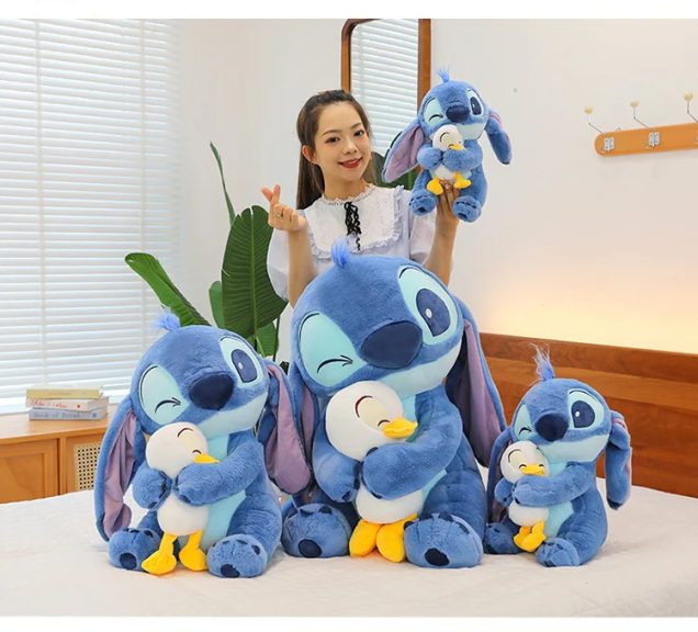 Stitch Lilo Plush Duck Stitch Kawaii Decoration Doll 30CM 45CM