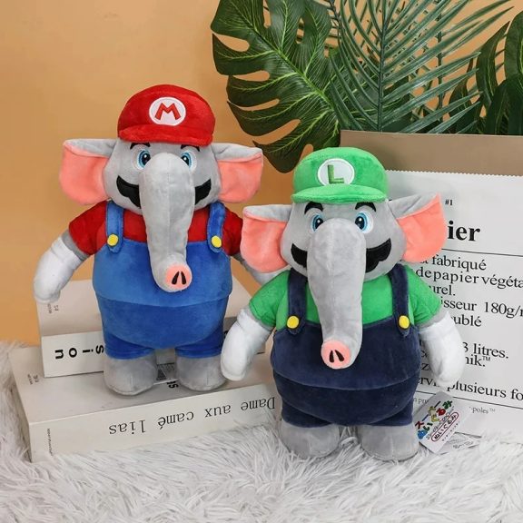 Super Mario Plush Doll Toy Elephant Mario Luigi Toy