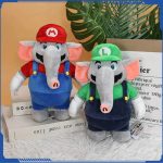 Super Mario Plush Doll Toy Elephant Mario Luigi Toy