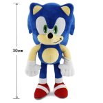 Sonic Plush Toy Cartoon Sonic Knuckles Tails Cute Doll Soft 30CM