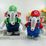 Super Mario Plush Doll Toy Elephant Mario Luigi Toy