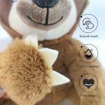 25cm Sloth Plush Toy – Brown & Grey, Soft Simulation Doll for Kids, Holiday/Birthday Gift