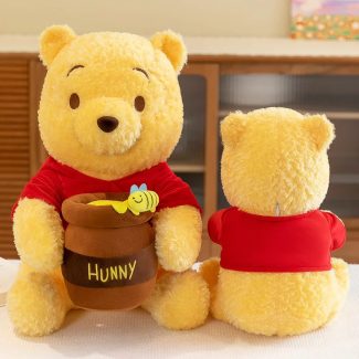 Winnie The Pooh Plush Toy 35-55cm, Honey Jar Winnie, Soft Stuffed Bear